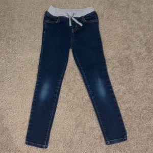 Cat and Jack size 6 blue denim with drawstrings